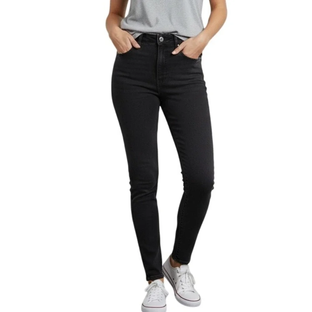 Everlane The Way High Skinny Jean Black‎ Wash Denim Women's Size 27 Regular